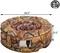 40,000 BTU Stone Gas Fire Stove Pit for Outdoor Patio Garden Backyard